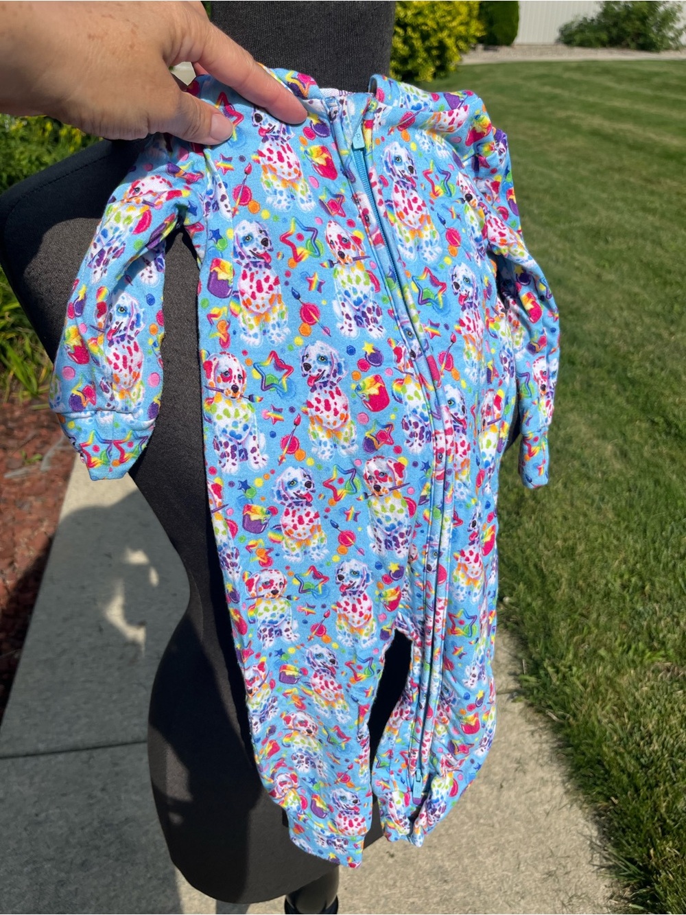 Posh Peanut Lisa Frank hooded zip up 9-12 mo.  Super soft Dottie dog